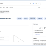 pythagorean theorem calculator in google search