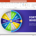 spin the wheel template with custom slides