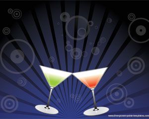 Free Martini PowerPoint template