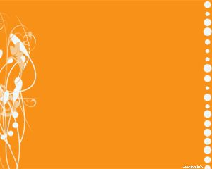 Fre shapes PowerPoint template with orange background