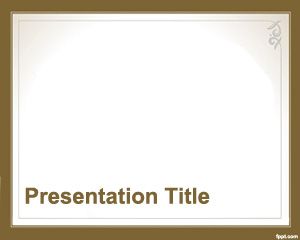 Free Formal Style PowerPoint Template