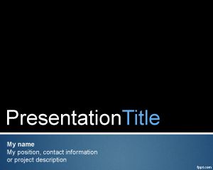 Free Black and Blue Background for PowerPoint