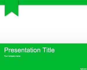 Negotiation PowerPoint Template with Green and White background