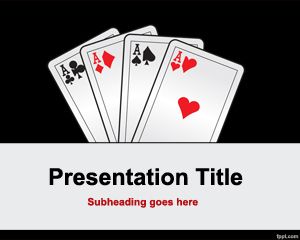 Four of a king PowerPoint Template