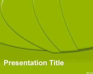 Free Green Slices PowerPoint Template
