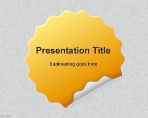 sticker PPT background template