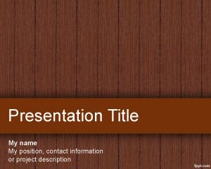 Free Wood Material PowerPoint Template