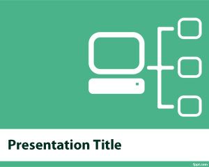 Computer network PowerPoint Template for Cyber Security