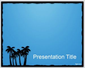 Free Border light PowerPoint template leisure