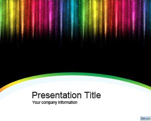 Color Rain PowerPoint Template