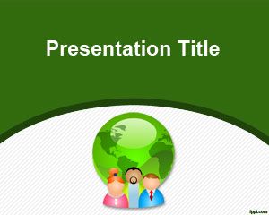 Free Green Communication PPT template