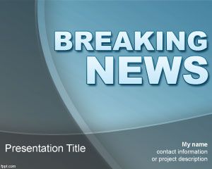 Free Breaking News PowerPoint Template