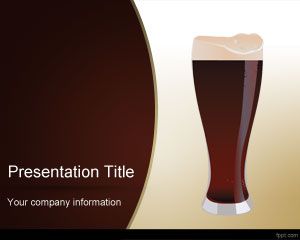online dark beer powerpoint template