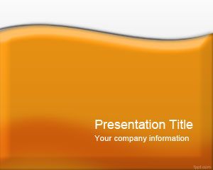 Free Glossy Orange PowerPoint Background template for presentations