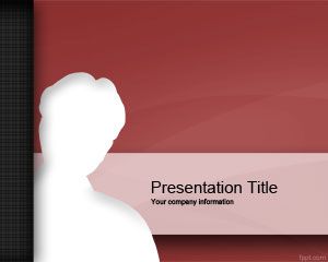 Red Intruder PowerPoint Template