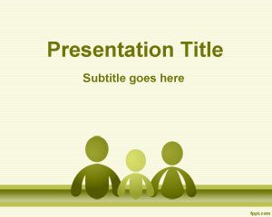 Family Social Science PowerPoint Template