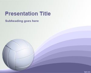 Free Volleyball PowerPoint Template (PPT Template)
