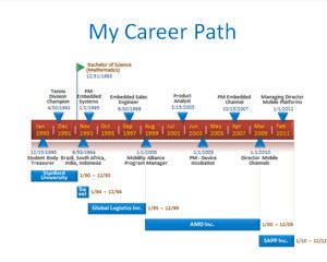 Resume Timeline Career Path PPT