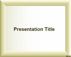 Simple Photo Frame PowerPoint Template with Sepia Background