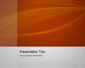 Capture leads powerpoint template for marketing presentations with an orange background slide