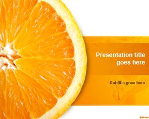 Orange Slice PowerPoint Template