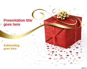 Free Christmas Gift PowerPoint Template