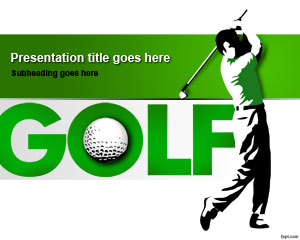 Free Golf Training PowerPoint Template