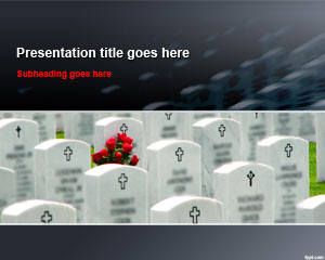 Free Cemetery Tombstones PowerPoint Template