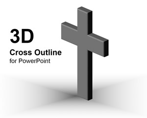 3d-cross-outline-powerpoint