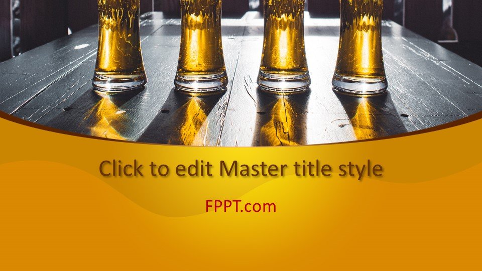 Free Beer PowerPoint Template - Free PowerPoint Templates