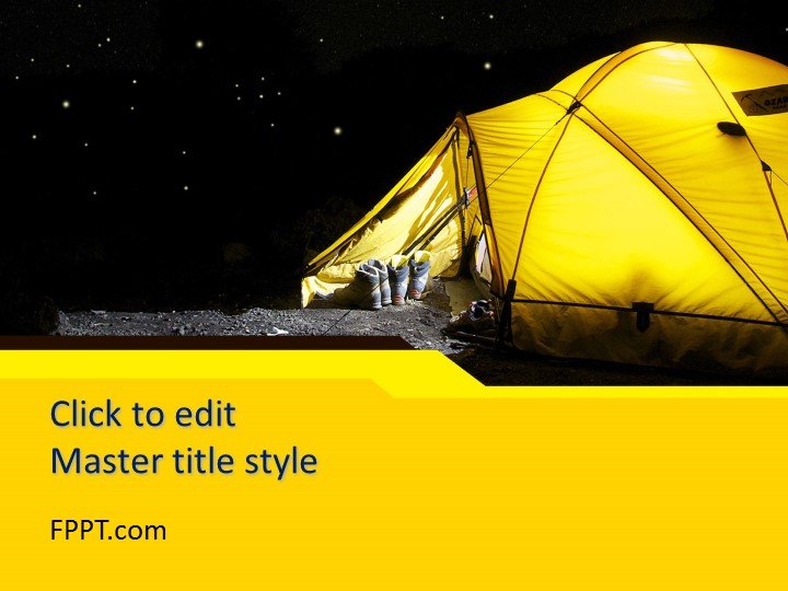Free Tent PowerPoint Template Free PowerPoint Templates Free tent powerpoint template free powerpoint templates