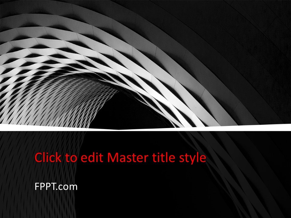 Free Black and White PowerPoint Template