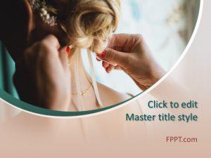 Free Wedding Hairstyle PowerPoint Template