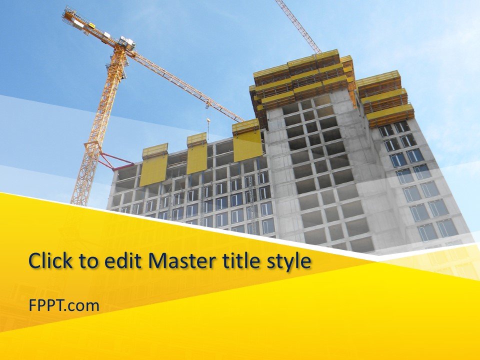 Free Under Construction Building PowerPoint Template - Free PowerPoint ...
