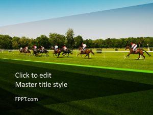 Free Horse Racing PowerPoint Template