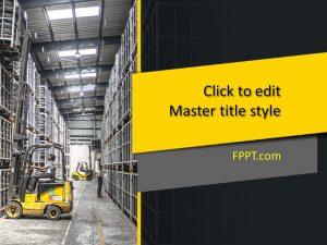 Free Forklift PowerPoint Template