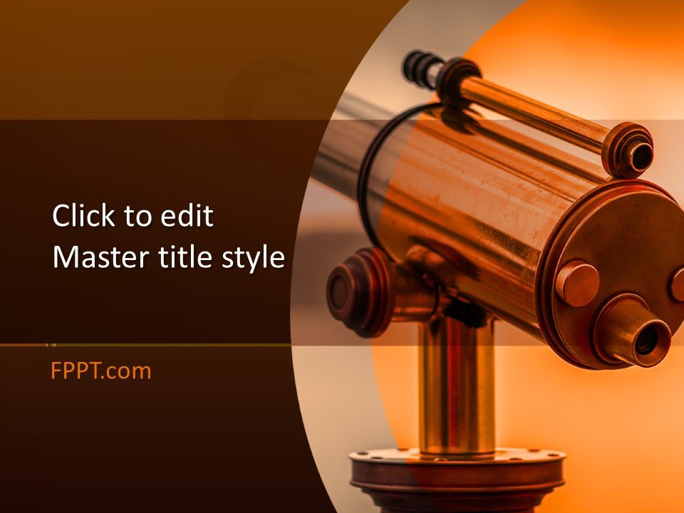 Free Telescope PowerPoint Template Free PowerPoint Templates