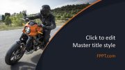 Bike Driver Cover Slide for PowerPoint