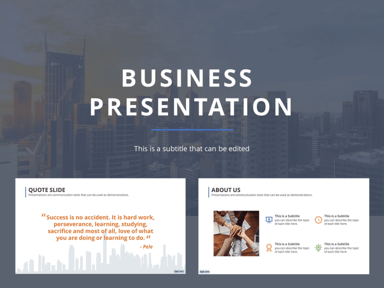 Free Business Proposal Presentation Template - Free PowerPoint Templates