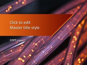 Free High-Performance Fiber Optics PowerPoint Template