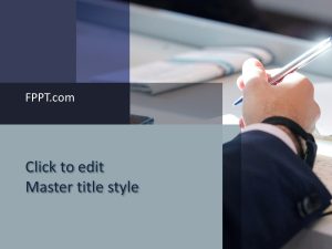 Free Professional Signature PowerPoint Template