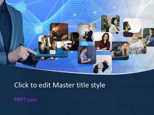 presentation templates blue