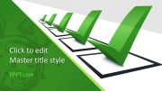 Free Green Checklist PowerPoint Template