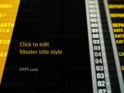 Powerpoint Color Yellow Ink Free Yellow PowerPoint Templates