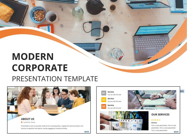 Free Modern Corporate PowerPoint Template - Free PowerPoint Templates