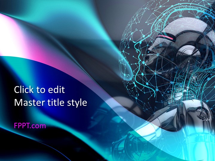 Free Dark Artificial Intelligence PowerPoint Template