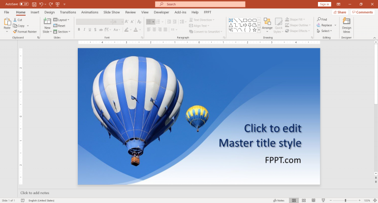 Free Balloon PowerPoint Template - Free PowerPoint Templates